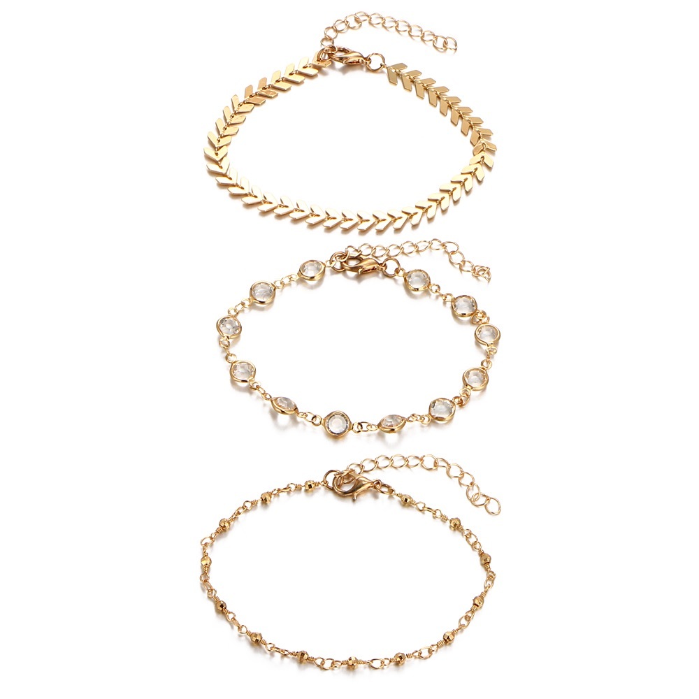 3 Piece Anklet Set - Picture 3 of 6